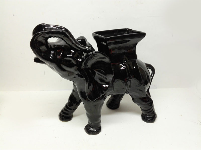 florero macetero deco elefante xl ceramica restaurado 45.5x54x23 1u